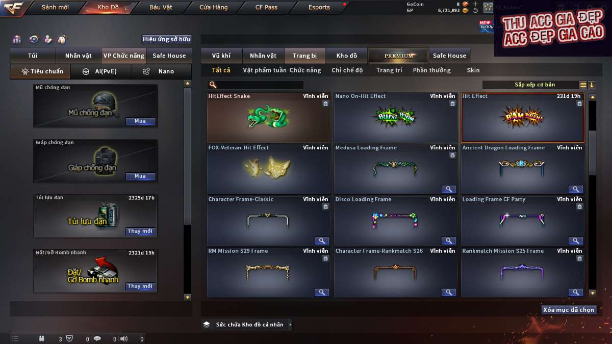 shop acc cf uy tin gia re